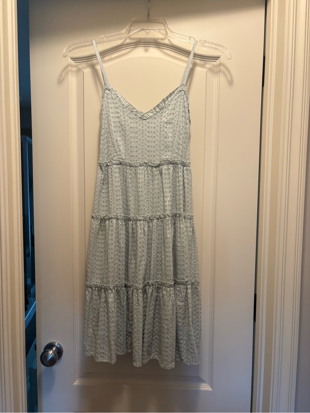 NWT Light Green (sea foam)  Eyelet Tiered Sundress - Women